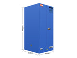 FLAMMABLE LIQUID & CHEMICAL SAFETY STORAGE CABINET RED/YELLOW/BLUE