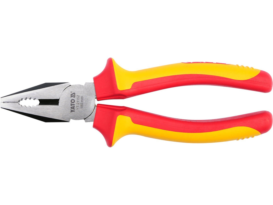 YATO Insulated Combination Pliers, 1000 V, VDE, 160/180/200 mm