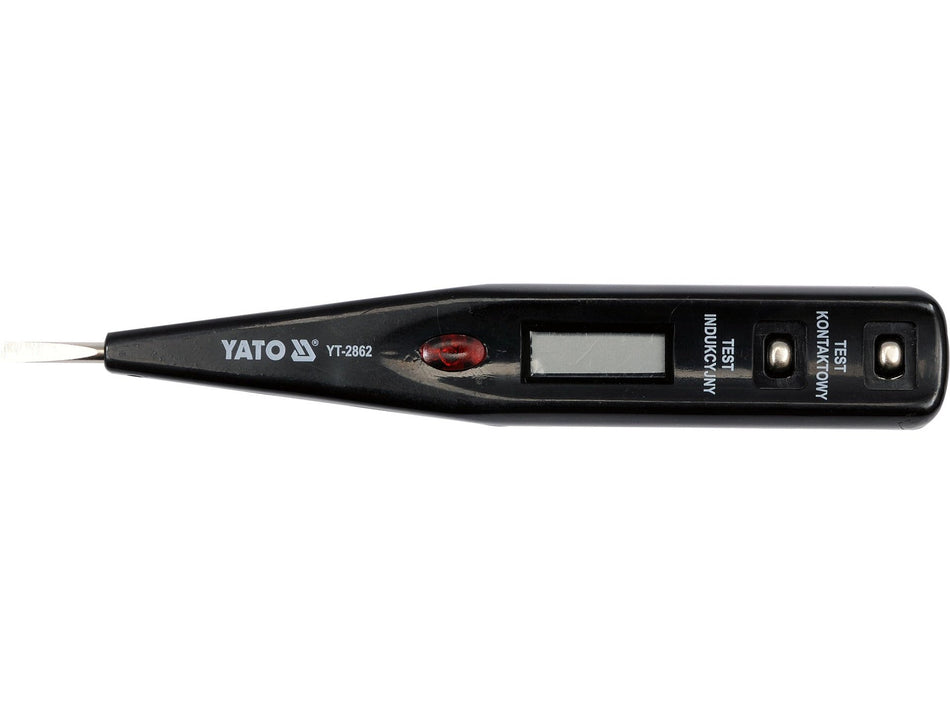 YATO Digital Voltage Tester Pen, 12-250 V, LCD – YT-2862