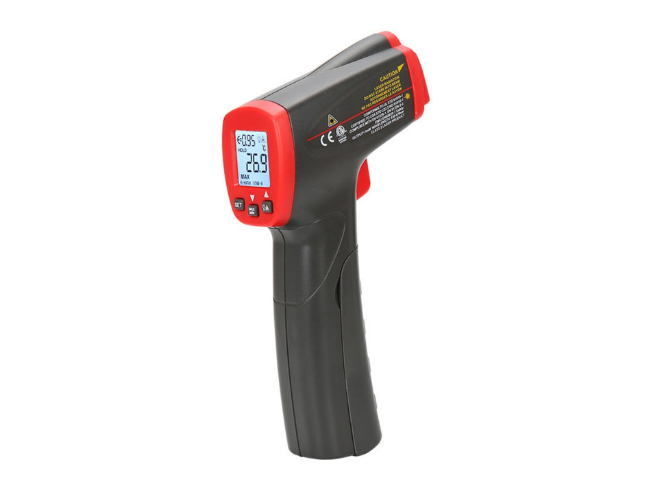 UNI-T Infrared Thermometer, -32-400 °C, 12:1 D:S Ratio, Adjustable Emissivity – UT300S