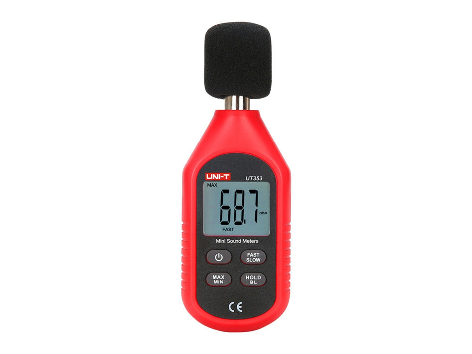 UNI-T Mini-Schallpegelmessgerät, 30-130 dB, A-bewertet, schnelle/langsame Reaktion – UT353