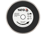 YATO Continuous-Rim Diamond Cutting Blade for Ceramic Tiles, Porcelain & Glass, 125/180/230 mm