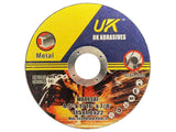 UK Cutting Disc for Stainless Steel & Steel, 115 × 22 mm, 1.0/1.6 mm