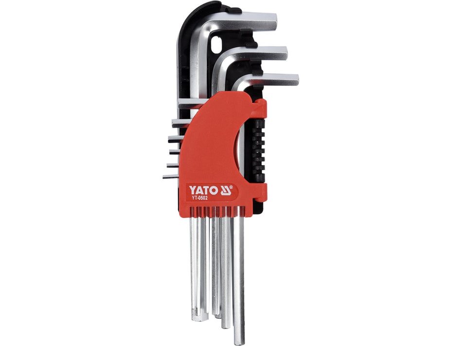 INBUSSCHLÜSSELSATZ 9-TEILIG 2-10 MM;YT-0502