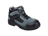 Portwest Safety Boots S1P SRC, Metal-Free with Composite Toe Cap & Midsole, 360° Ankle Support, Black Cow Suede – FC65