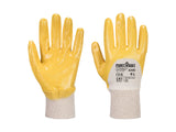 Portwest Grip 12 Nitril-beschichteter Handschuh, abriebfest, offener Handrücken & Strickbund – A330