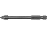 GLASS AND TILE DRILL WITH HEX SHANK 3-12MM