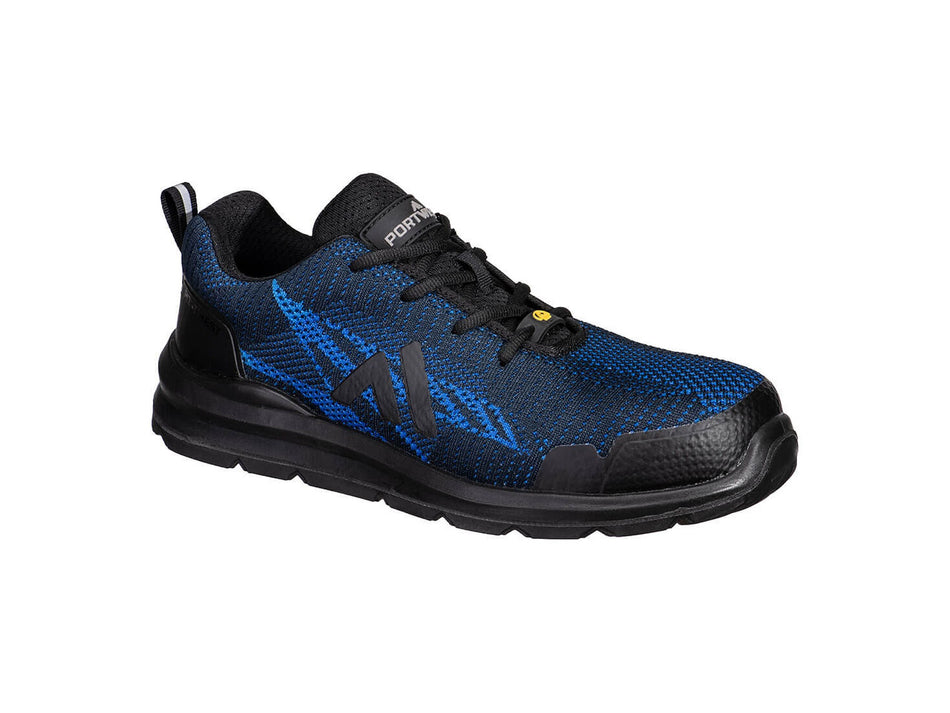Portwest Safety Trainer S1PS ESD SR FO with Composite Toecap, Textile Anti-Penetration Midsole & PU/PU Outsole – FC32