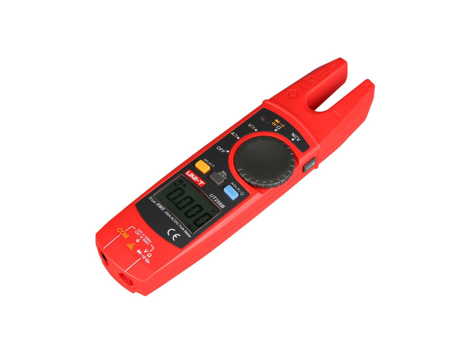 UNI-T True RMS AC/DC Fork Meter, 200 A, 6000 Counts, NCV & Capacitance – UT256B