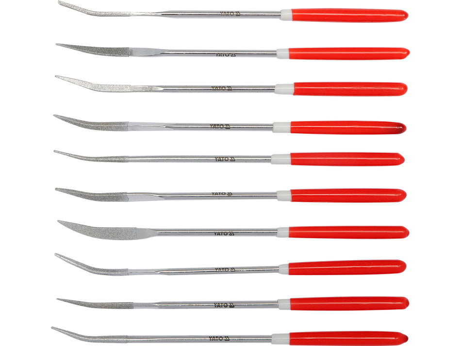 DIAMOND NEEDLE FILE SET 10PCS 3x140x25-4x160x50