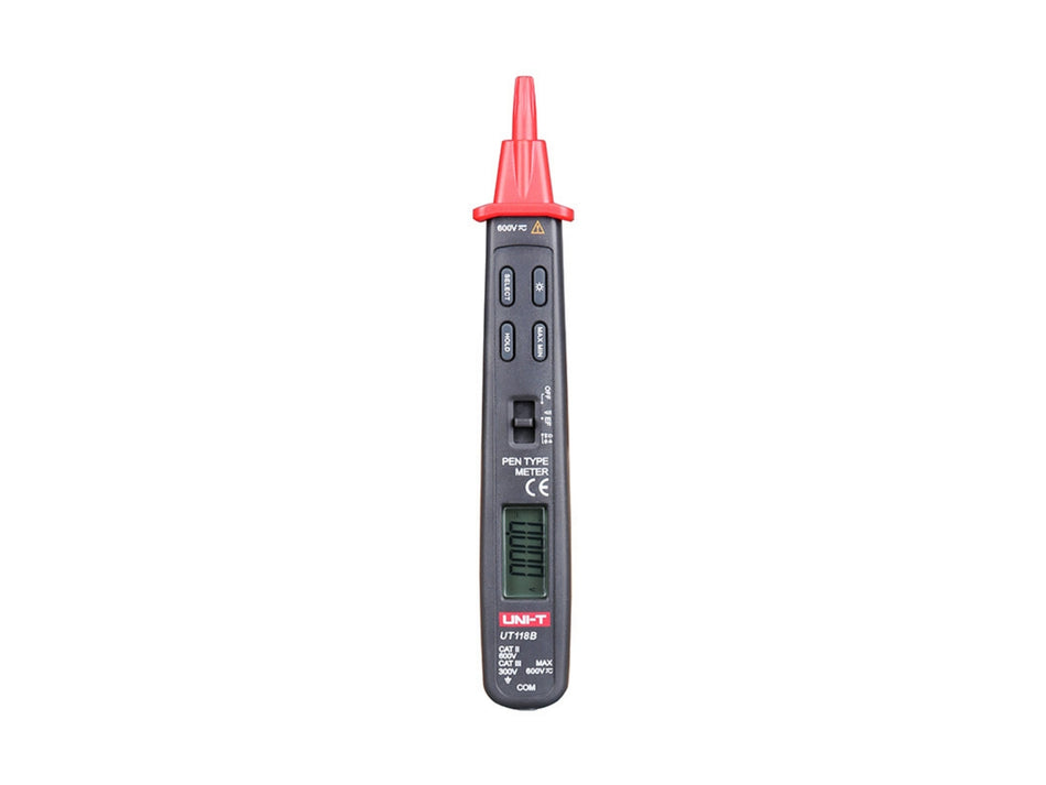 UNI-T Pen-Type Multimeter, 300 V AC/DC, 3000 Counts, NCV & Auto-Ranging – UT118B