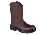 Portwest Safety Rigger Boot, kompozit bőr, fémmentes, üvegszálas orrmerevítő és kompozit talplemez, S3S HRO FO SR – FC16