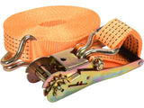 VOREL Ratchet Tie-Down Straps, 2 pcs, 6/8/10 m x 50 mm, 2500/5000 daN, for Securing Cargo