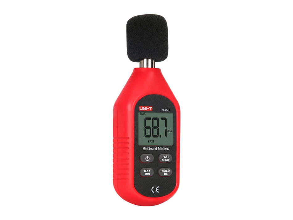 UNI-T Mini-Schallpegelmessgerät, 30-130 dB, A-bewertet, schnelle/langsame Reaktion – UT353