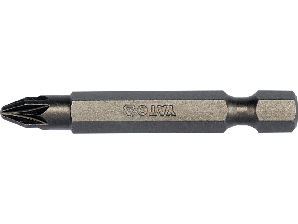 10-PIECE 1/4 INCH POZIDRIV PZ2 SCREWDRIVER BIT SET 50MM