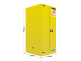 FLAMMABLE LIQUID & CHEMICAL SAFETY STORAGE CABINET RED/YELLOW/BLUE