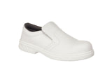 Portwest Safety Shoe Slip-on for Medical & Food Industries, Microfibre Upper, Steel Toecap, S2 FO SR – FW81