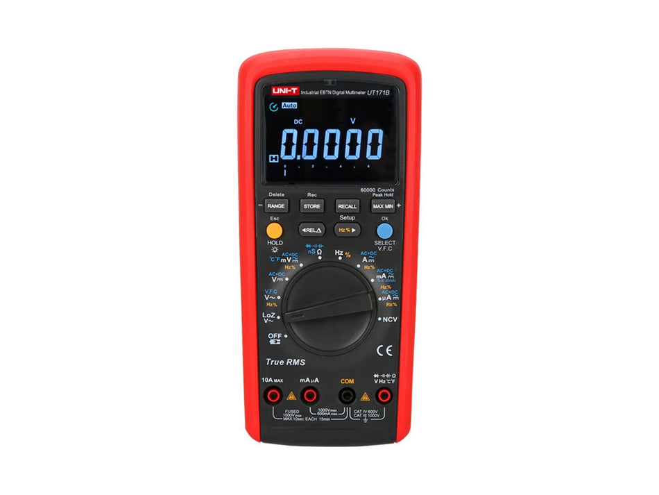 UNI-T Industrial True RMS Digital Multimeter, 60000 Counts, 1000 V, 10 A, Data Logging – UT171B