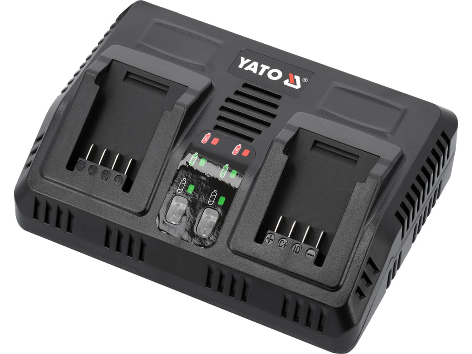 DOUBLE BATTERY CHARGER 18V 2.4A