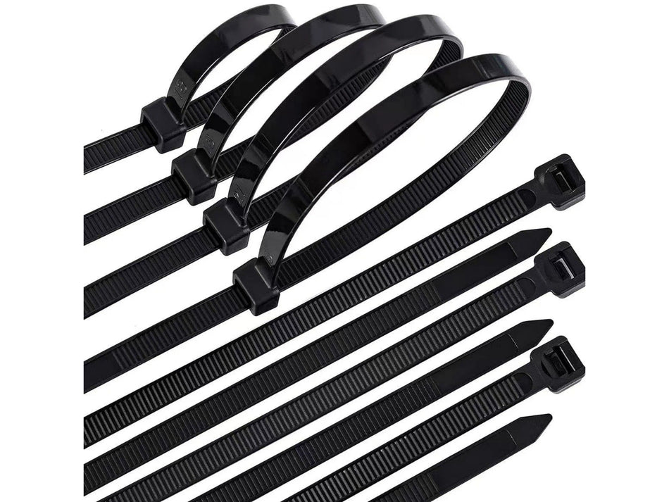 SELF-LOCKING NYLON CABLE TIES - 100 PIECES
