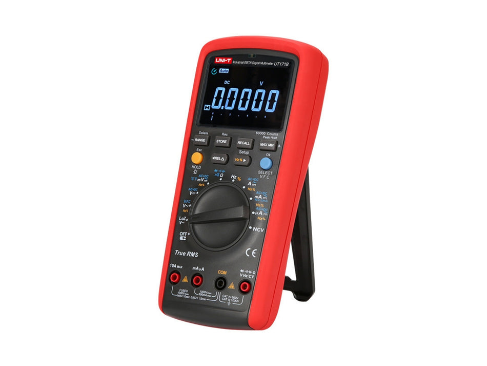 UNI-T Industrial True RMS Digital Multimeter, 60000 Counts, 1000 V, 10 A, Data Logging – UT171B