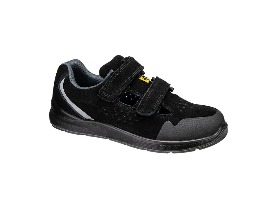 Portwest Safety Sandal S1P ESD SR FO, Cow Suede, Steel Toecap & Protective Midsole – FE08