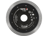 YATO Turbo Diamond Cutting Blade for Hard Porcelain Tiles, 115/125/230 mm