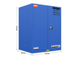 FLAMMABLE LIQUID & CHEMICAL SAFETY STORAGE CABINET RED/YELLOW/BLUE