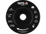 YATO Milling Rasp Wheel for Angle Grinders, Slanted Profile, 125 mm, Tooth Pattern Dense/Open