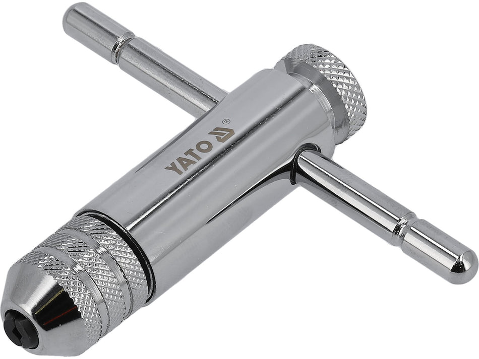 YATO Ratchet Tap Wrench, M3-M10, Steel, Chrome Plated - YT-2989