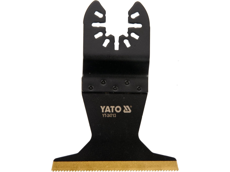 YATO Oszillations-Multitool-Sägeblatt, 65 × 40 mm, TiN-beschichtetes Bimetall, für Holz & Metall – YT-34713