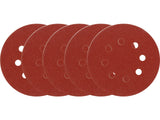 HOOK-AND-LOOP ABRASIVE DISC 8 HOLES 125MM 5PCS P36-150