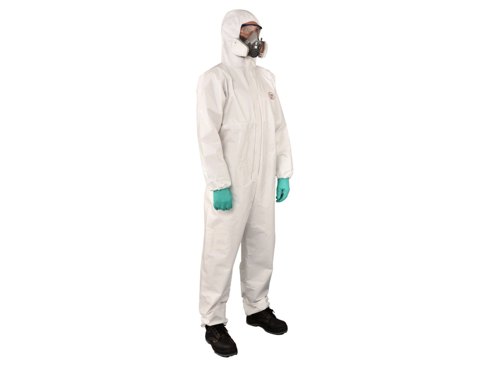 KONZER Disposable Chemical Protective Coverall, Type 5/6, Microporous, Anti-Static – K2000