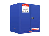 FLAMMABLE LIQUID & CHEMICAL SAFETY STORAGE CABINET 23GAL/87L - YELLOW/RED/BLUE
