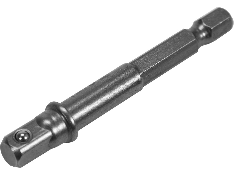 HEX SHANK SOCKET ADAPTER, 1/4 INCH HEX DRIVE 1/4, 3/8 AND 1/2