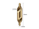 TG Type A Centre Drill, 6542 HSS-E, 120° Point, for Stainless Steel, 2–6 mm