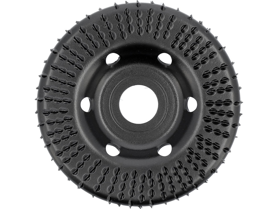 YATO Milling Rasp Wheel for Angle Grinders, Convex Profile 120x18 mm, Cut Grade 1/2