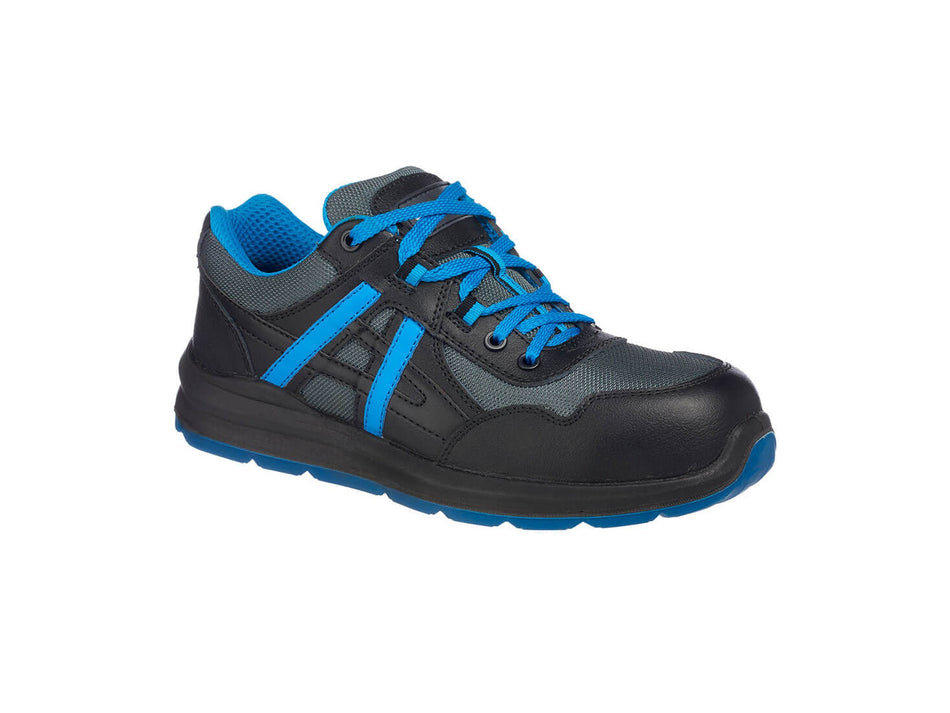 Portwest Safety Trainer Composite Toe Leather & Mesh Metal Free S1P SRC – FT60