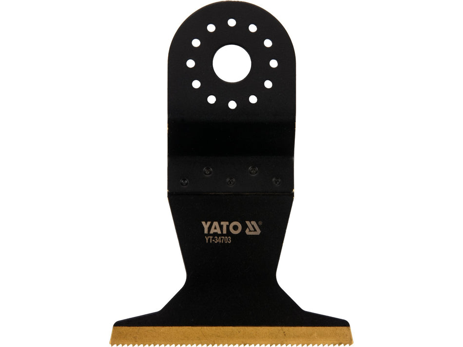 YATO Oszillations-Sägeblatt, 65 × 40 mm, TiN-beschichtetes Bimetall, für Holz & Metall – YT-34703
