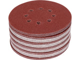 HOOK-AND-LOOP ABRASIVE DISC 8 HOLES 150MM 50PCS P40-240