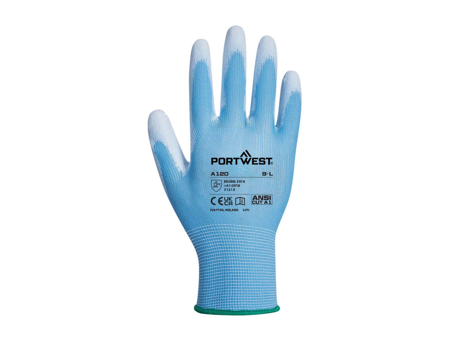 Portwest Grip 13 PU-Handschuh, silikonfrei, atmungsaktiv für feinfühlige Arbeiten – A120