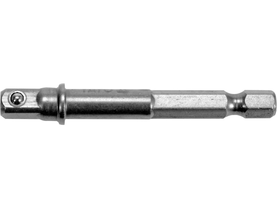 HEX SHANK SOCKET ADAPTER, 1/4 INCH HEX DRIVE 1/4, 3/8 AND 1/2