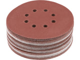 HOOK-AND-LOOP ABRASIVE DISC 8 HOLES 150MM 50PCS P40-240