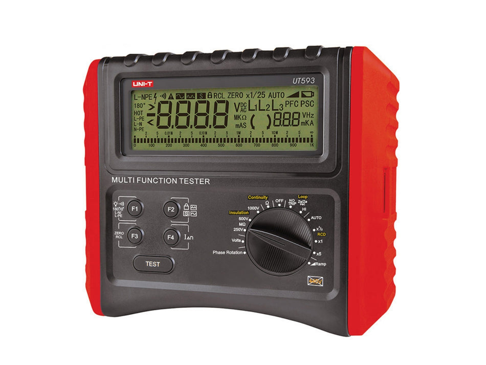 UNI-T Multifunction Installation Tester, Insulation, Continuity & Loop Impedance – UT593