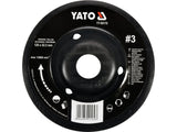 YATO Milling Rasp Wheel for Angle Grinders, Tapered Flat Profile, 125 mm, Cut Grade 1/2/3
