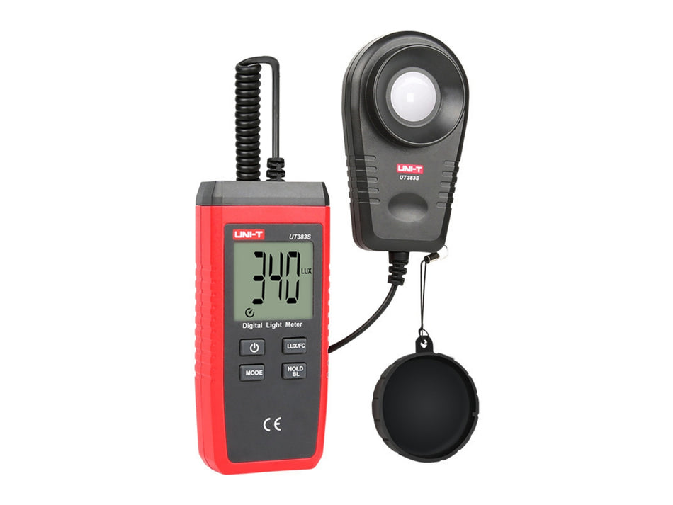 UNI-T Digitales Luxmeter, 0-199900 Lux, geteilter Sensor, Max/Min – UT383S