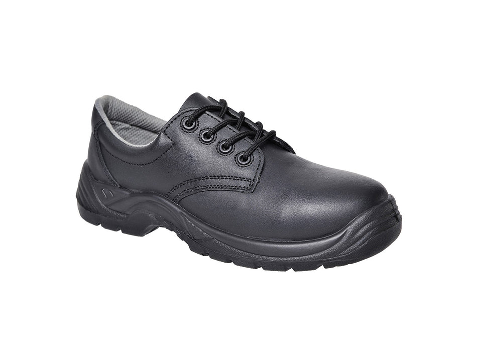 Portwest Safety Low Shoe S1PS SR, Action Leather, Non-Metallic Toecap & Midsole – FC14