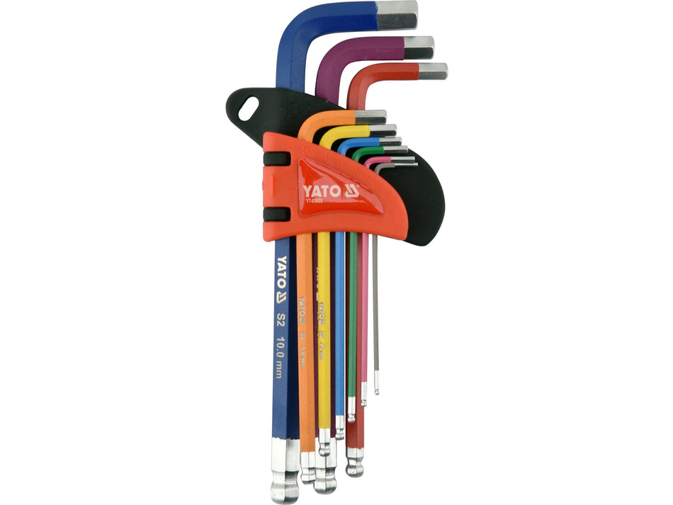 9-TEILIGER KUGELKOPF-INBUSSATZ 1.5-10MM;YT-05632