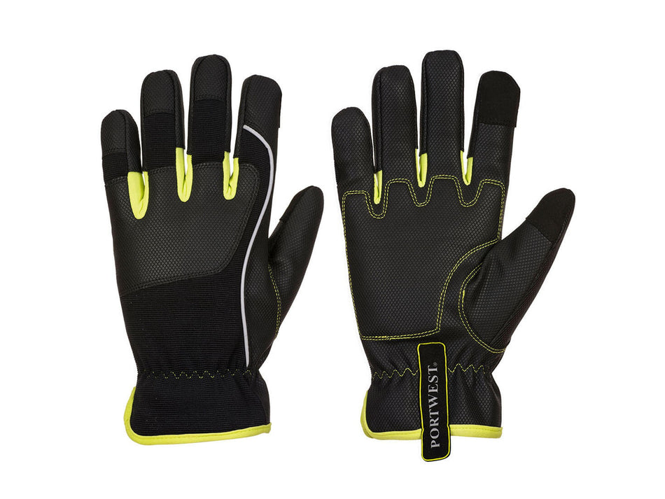 Portwest PW3 Mechanikerhandschuh 540, PU-verstärkte Handfläche, Reflexstreifen – A771