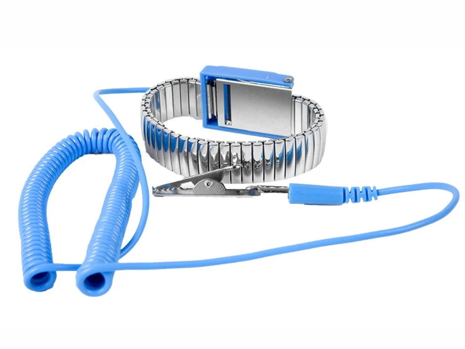 ANTISTATIC WRIST STRAP - 2.4M METAL CORD